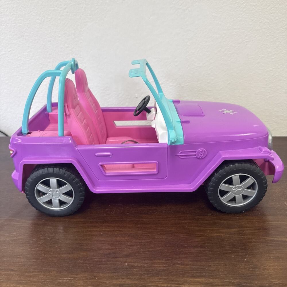 Mattel BARBIE JEEP 2019 Doll Vehicle Accessory Purple Pink Blue Mattel Toy Car